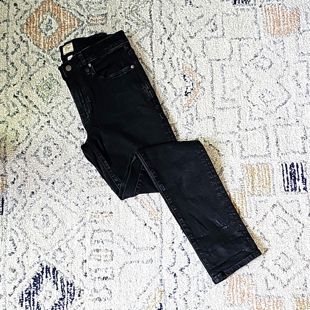 J.Crew midrise skinny jean in black denim Size 30 x 30